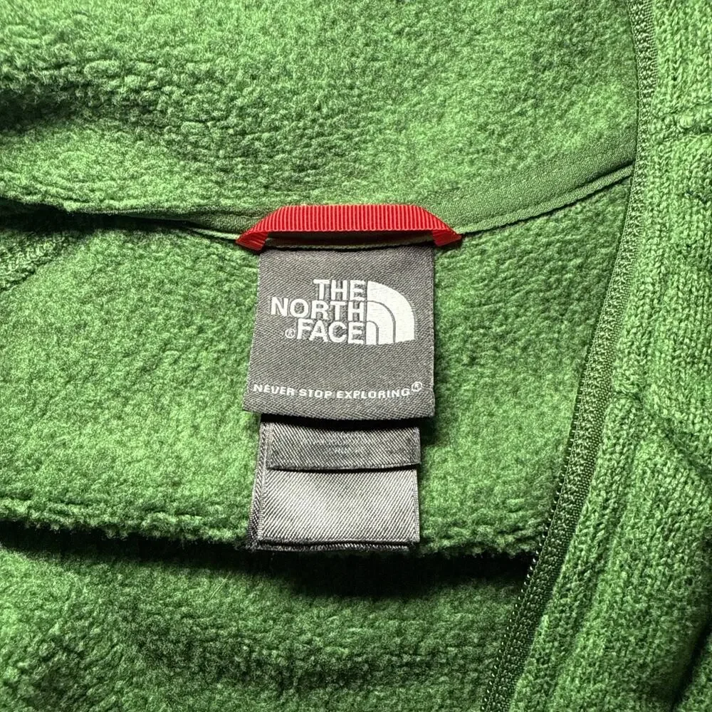 The North Face Green Pullover 1/2 Zip‎ Long Sleeve Sweatshirt Mens Medium TNF